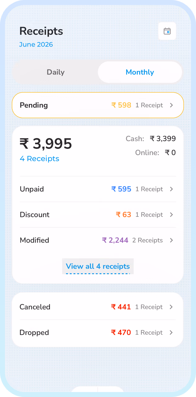 Effortless receipt management