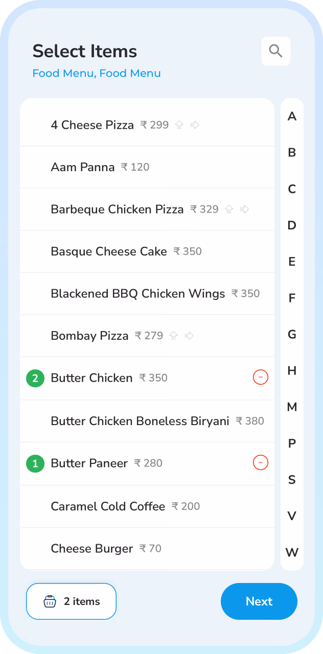 Lightning-fast ordering